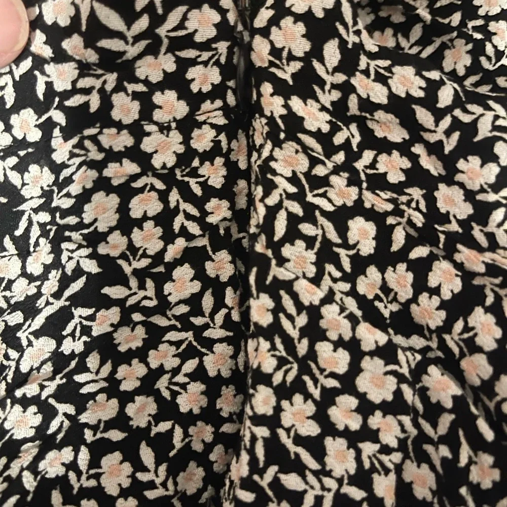 Miami Black and White Floral Skater Skirt